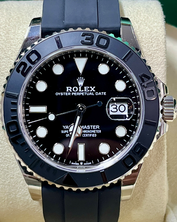 2022 Rolex Yacht-Master 42MM Black Dial Rubber Strap (226659)
