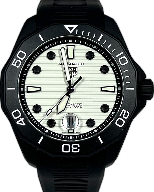 2023 TAG Heuer Aquaracer Professional 300M 43MM White Dial Rubber Strap (WBP201D.FT6197)