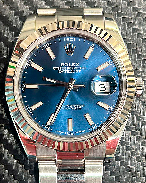 2018 Rolex Datejust 41MM Blue Dial Oyster Bracelet (126334)