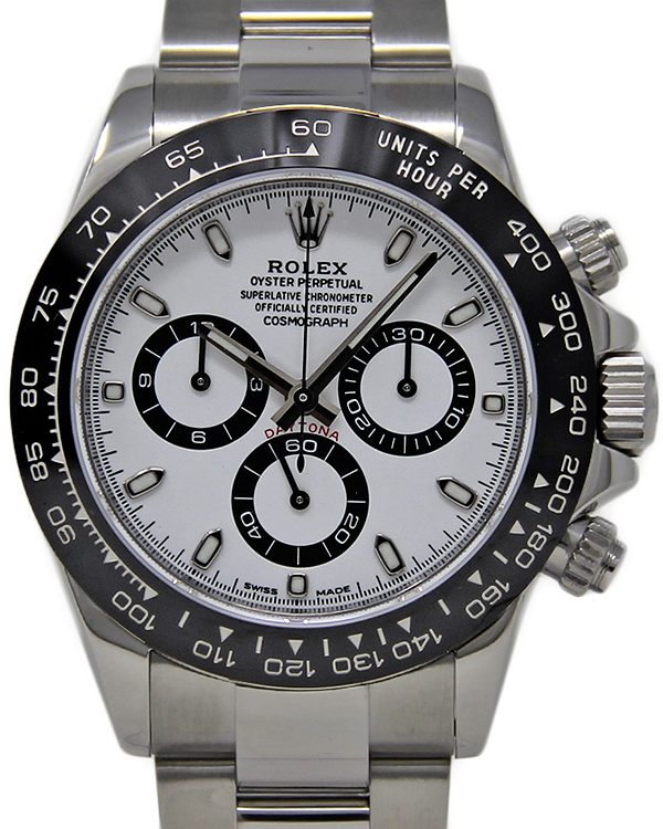 2020 Rolex Cosmograph Daytona "Panda" 40MM White Dial Steel Bracelet (116500LN)