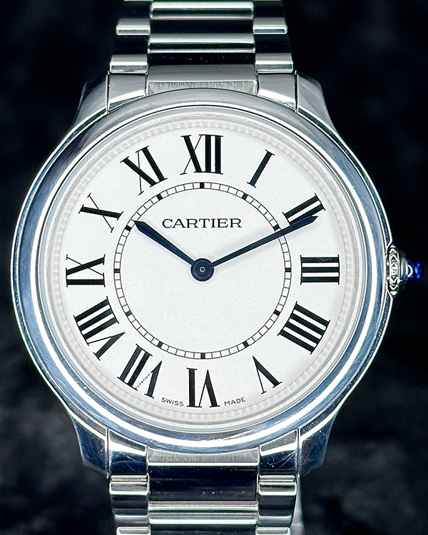 2023 Cartier Ronde De Cartier 36MM Quartz Silver Dial Steel Bracelet (WSRN0034)