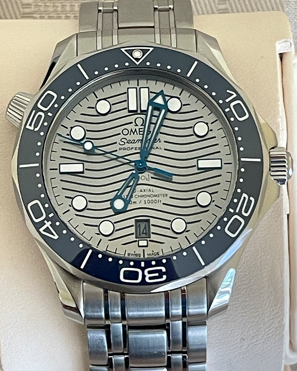 Omega Seamaster Diver 300M Co-Axial Master Chronometer Steel Grey Dial (210.30.42.20.06.001)