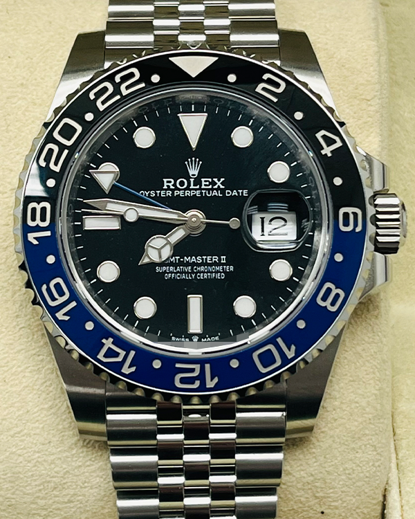 2023 Rolex GMT-Master II "Batgirl" 40MM Black Dial Jubilee Bracelet (126710BLNR)