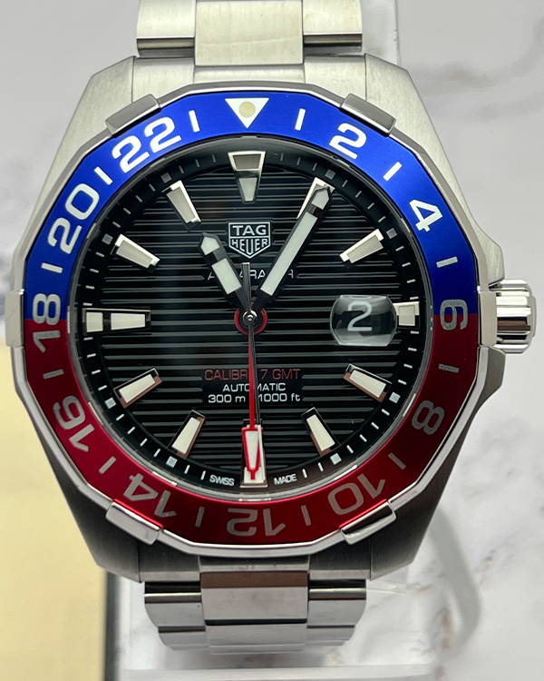 No Reserve - 2023 TAG Heuer Aquaracer 300M 43MM Black Dial Steel Bracelet (WAY201F.BA0927)