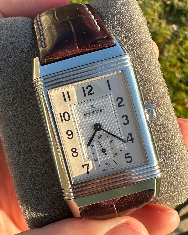 2013 Jaeger-LeCoultre Grand Reverso 976 48.5x30MM Silver Dial Leather ...