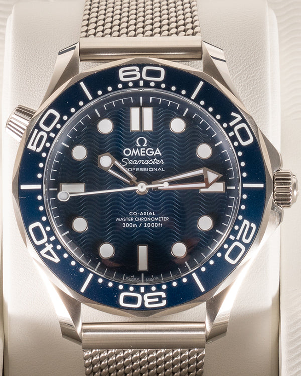 2024 Omega Seamaster Diver 300M "James Bond" 60th Anniversary 42MM Blue Dial Steel Bracelet (210.30.42.20.03.002)