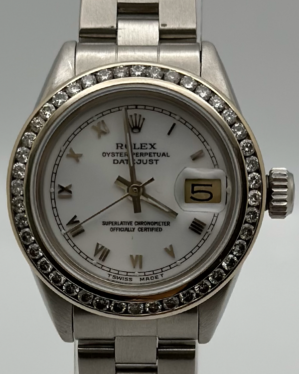 Rolex Lady-Datejust 26MM White Dial Steel Bracelet (6916)