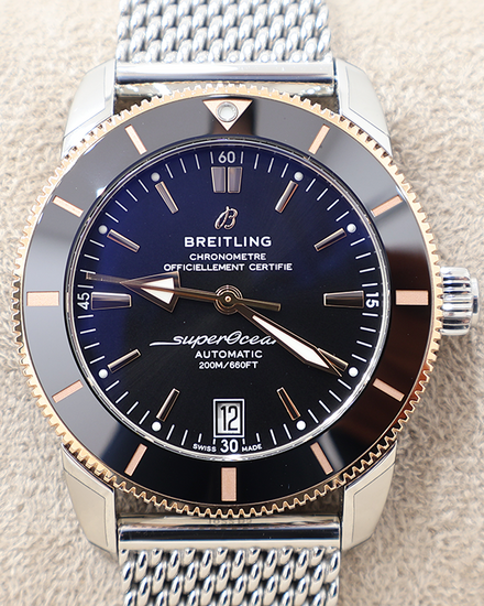 2024 Breitling Superocean Heritage 42MM Black Dial Steel Bracelet (UB2010121B1A1)