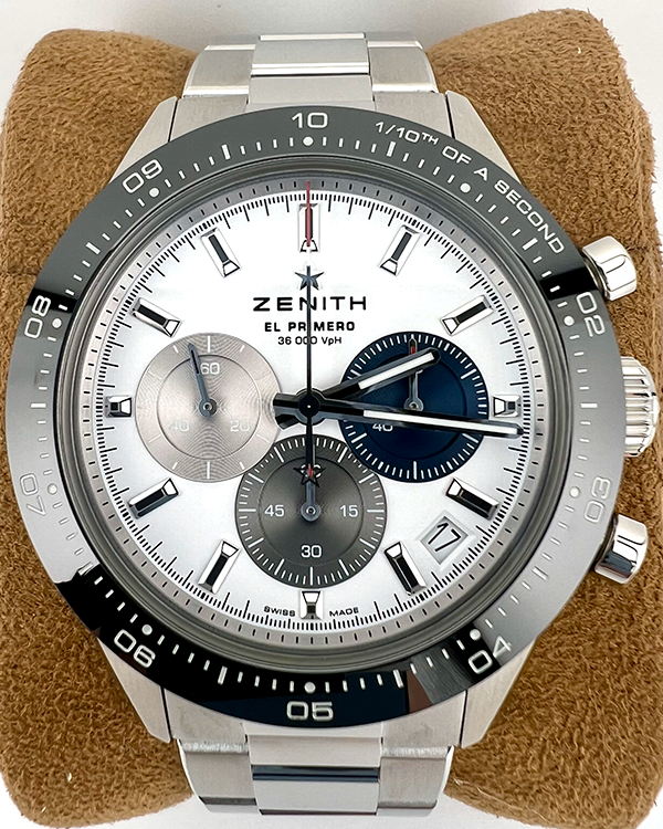 2023 Zenith Chronomaster Sport 41MM White Dial Steel Bracelet (03.3100.3600/69.M3100)