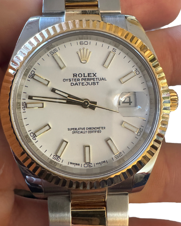 Rolex Datejust 41MM White Dial Two-Tone Bracelet (126333)