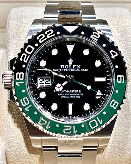 2023 Rolex GMT-Master II "Sprite" 40MM Black Dial Oyster Bracelet (126720VTNR)
