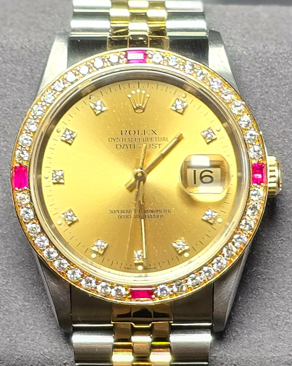 Rolex Datejust 36MM Champagne Dial Two-Tone Jubilee Bracelet (16233)