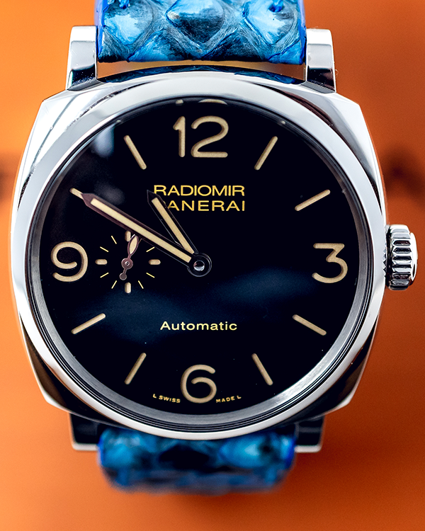 No Reserve - 2014 Panerai Radiomir 1940 3 Days Automatic 45MM Black Dial Leather Strap (PAM00572)