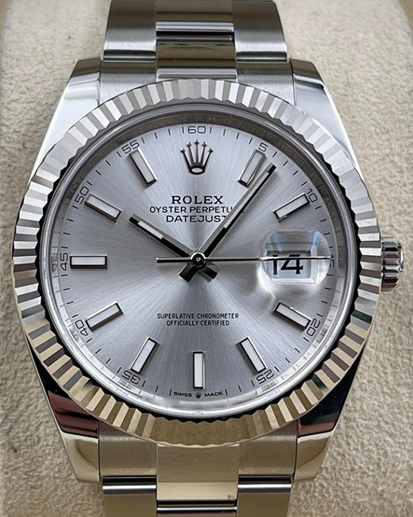 2024 Rolex Datejust 41MM Silver Dial Oyster Bracelet (126334)