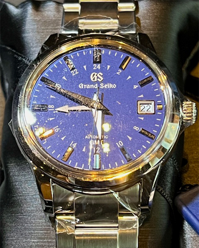 2024 Grand Seiko Automatic GMT Hodinkee Limited Edition 39.5MM Steel Blue Dial (SBGM239)