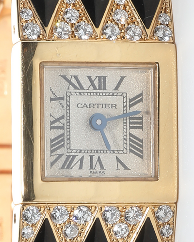 Cartier Tank-Lingot 14MM Quartz Silver Dial Yellow Gold Bracelet (1705)