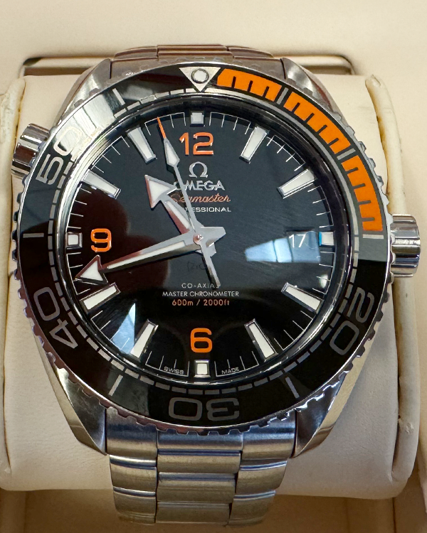 2018 Omega Seamaster Planet Ocean 600M 43.5MM Black Dial Steel Bracelet (215.32.44.21.01.001)