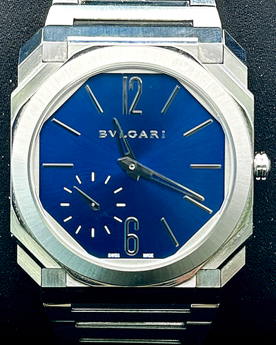 2022 Bvlgari Octo Finissimo 40MM Blue Dial Steel Bracelet (103431)