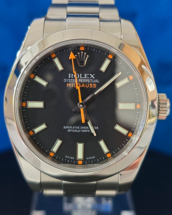 2008 Rolex Milgauss 40MM Black Dial Oyster Bracelet (116400)