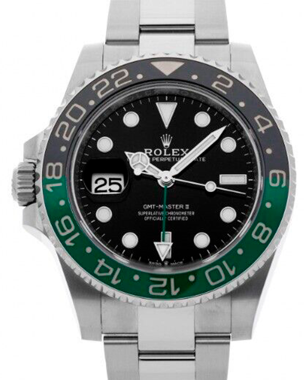 2023 Rolex GMT-Master II "Sprite" 40mm Black Dial Steel Bracelet (126720VTNR)