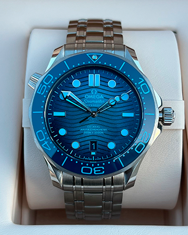 2023 Omega Seamaster Diver 300M 42MM Steel Blue Dial (210.30.42.20.03.003)