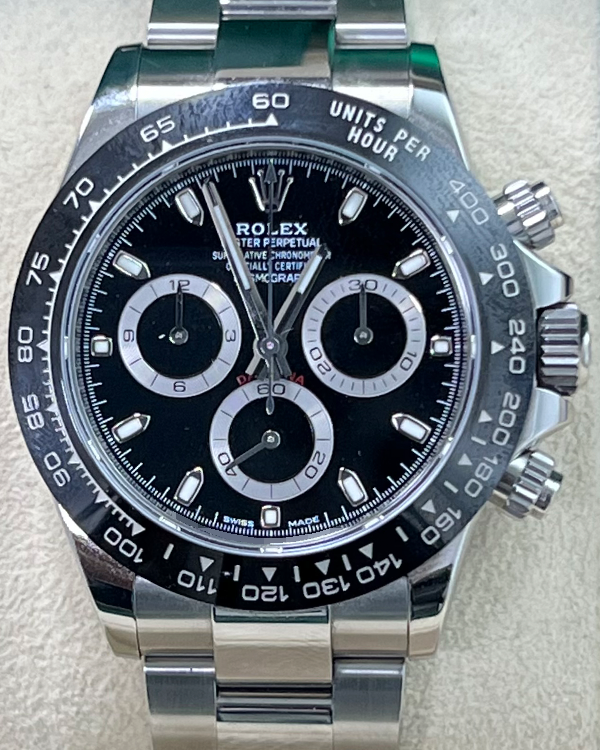 2021 Rolex Cosmograph Daytona 40MM Black Dial Oyster Bracelet (116500LN)