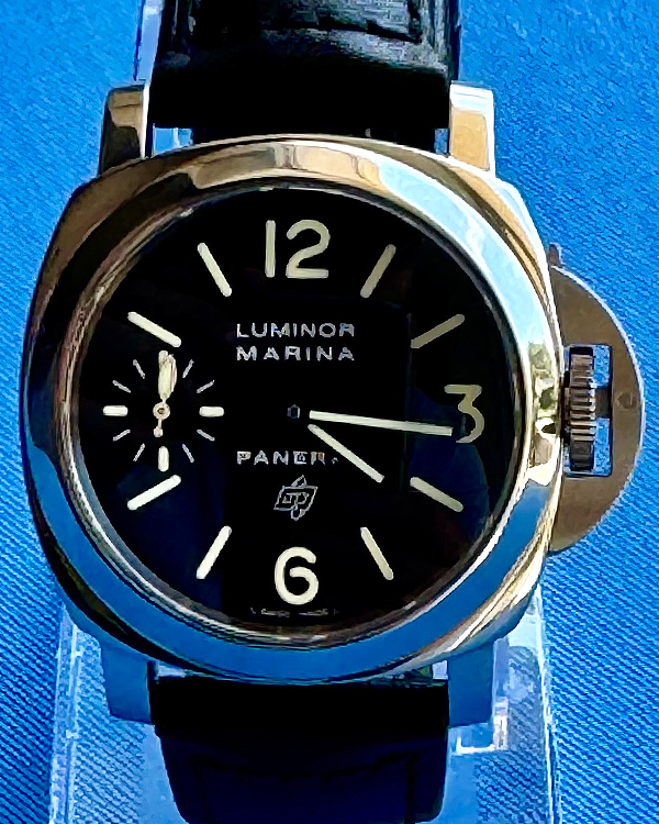 2006 Panerai Luminor Marina 44MM Black Dial Leather Strap (PAM00005)