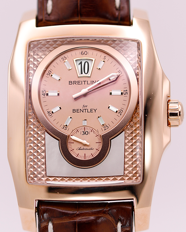 Breitling Bentley Flying B 41MM Pink Dial Leather Strap (R28362)