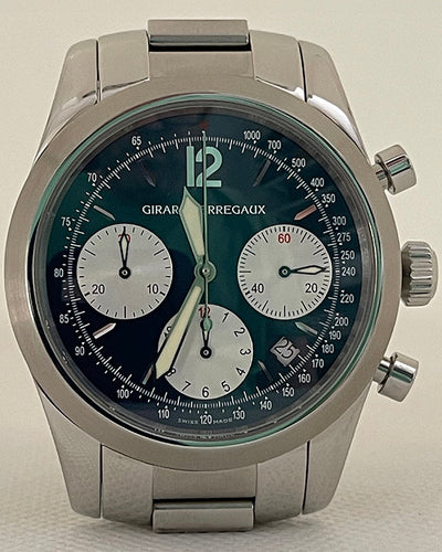 Girard Perregaux Chronograph 40MM Blue Dial Steel Bracelet (4956)