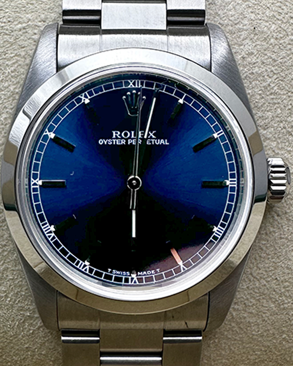 1998 Rolex Oyster Perpetual 31 Steel Blue Dial (67480)