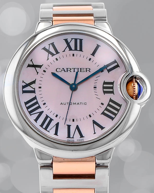 Cartier Ballon Bleu De Cartier 36MM Mother Pearl Dial Two-Tone Bracelet (3284)