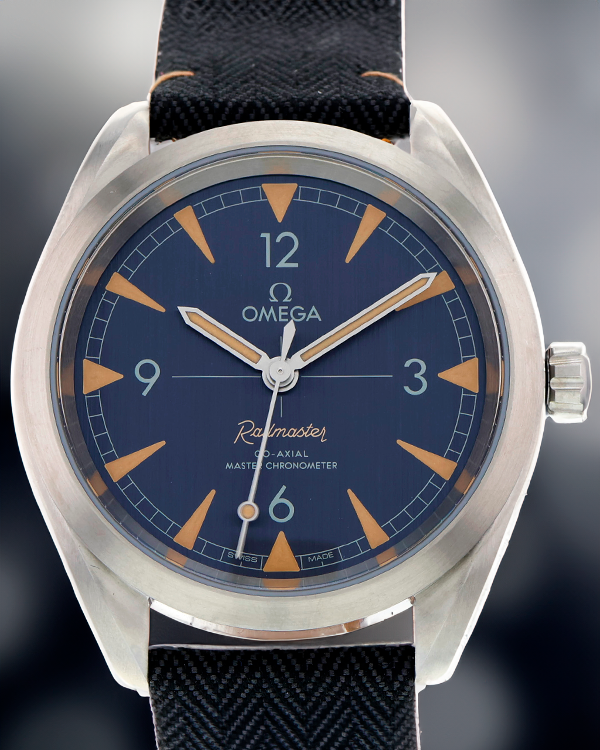 Omega Seamaster Railmaster 40MM Black Dial Textile Strap (220.12.40.20.01.001)