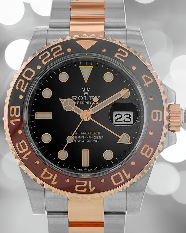 Rolex GMT-Master II "Rootbeer" 40MM Black Dial Two-Tone Bracelet (126711)