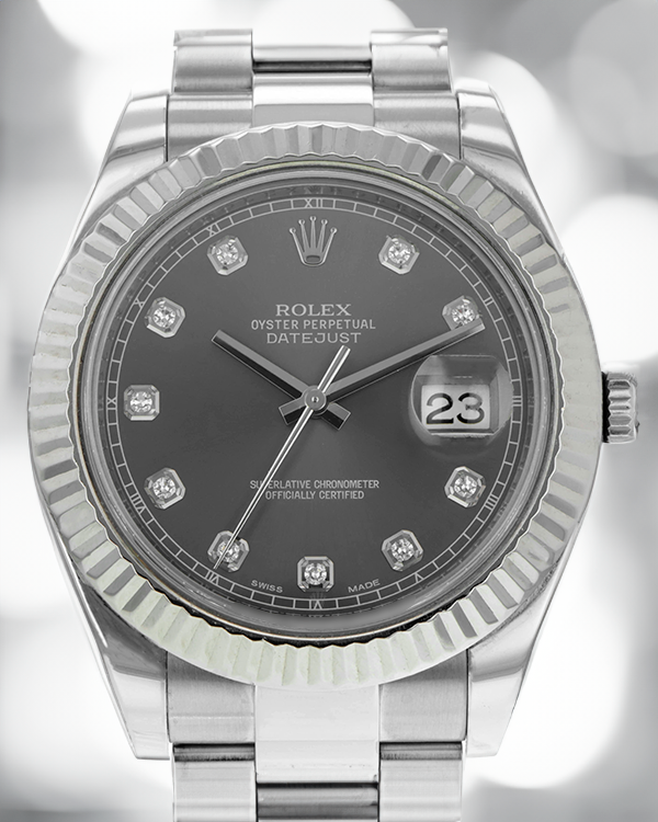 Rolex Datejust 41MM Grey Dial Oyster Bracelet (116334)