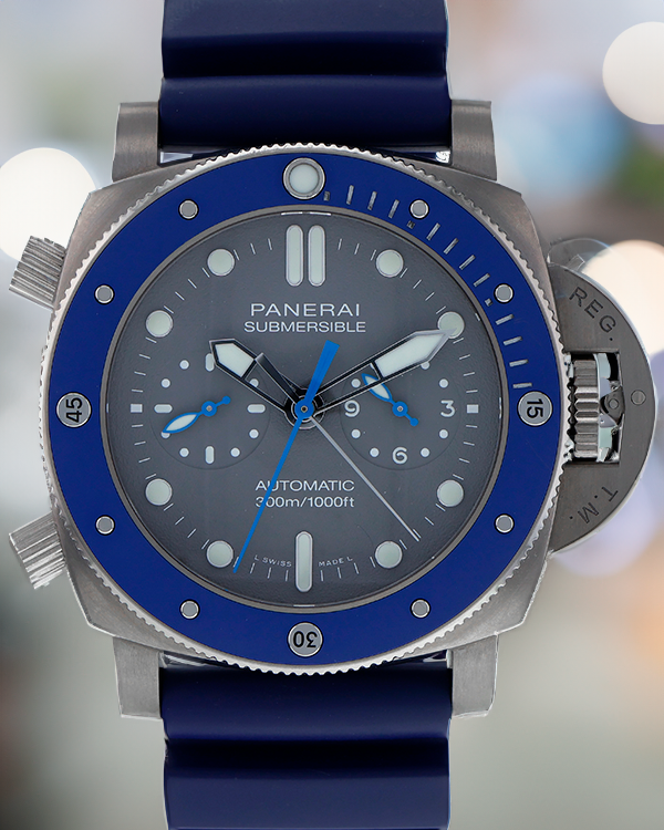 2020 Panerai Luminor Submersible "Guillaume Nery" 47MM  Grey Dial Rubber Strap (PAM00982)