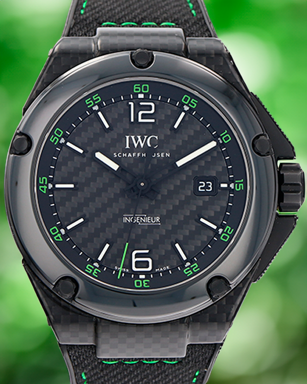 IWC Ingenieur Automatic 46MM Black Dial Rubber/Textile Strap (IW322404)