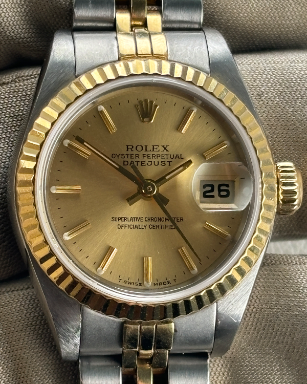 Rolex Lady-Datejust 26MM Champagne Dial Two-Tone Jubilee Bracelet (79173)