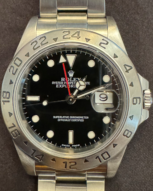 2002 Rolex Explorer II 40MM Black Dial Steel Bracelet (16570)