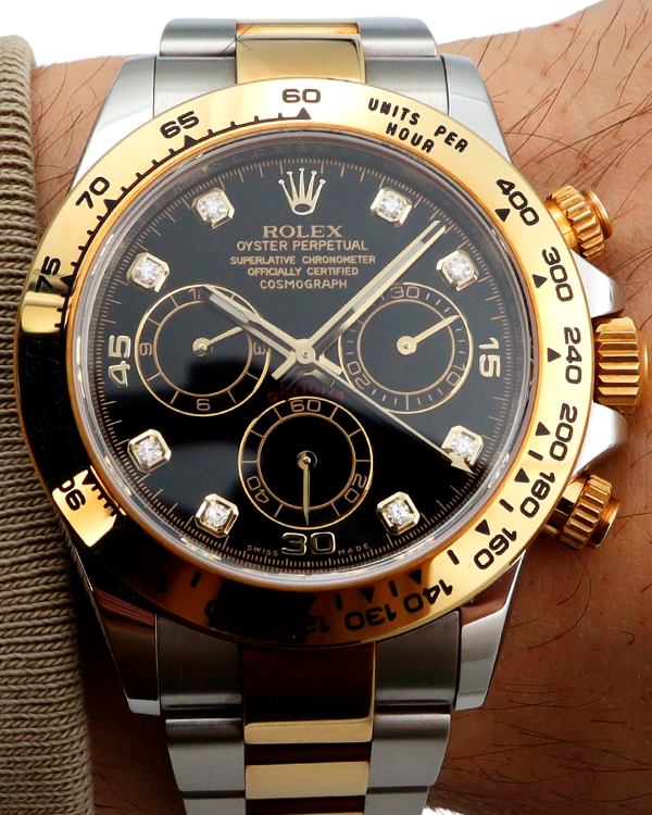 2023 Rolex Cosmograph Daytona 40MM Black Dial Two-Tone Bracelet (116503)