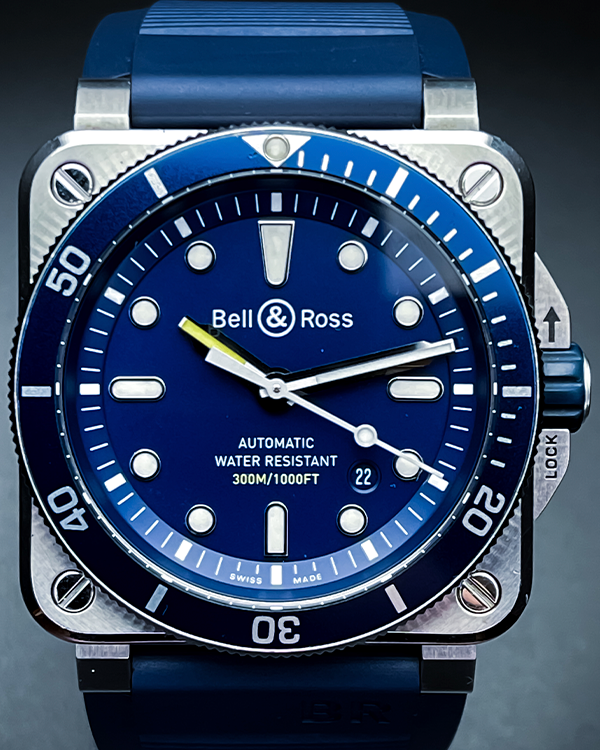 Bell & Ross BR 03-92 Diver 42MM Blue Dial Rubber Strap (BR0392-D-BU-ST/SRB)