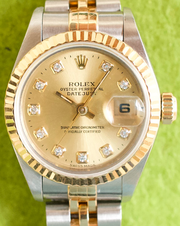 1994 (S Serial) Rolex Lady-Datejust 26MM Champagne Dial Two-Tone Jubilee Bracelet (69173)