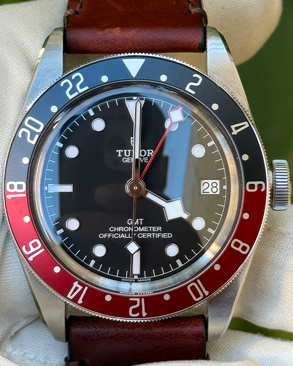 2023 Tudor Black Bay GMT "Pepsi" 41MM Black Dial Leather Strap (79830RB)