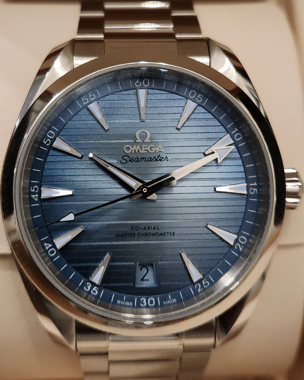 2023 Omega Seamaster Aqua Terra 41MM 75th Anniversary Edition Summer Blue Dial Steel Bracelet (220.10.41.21.03.005)