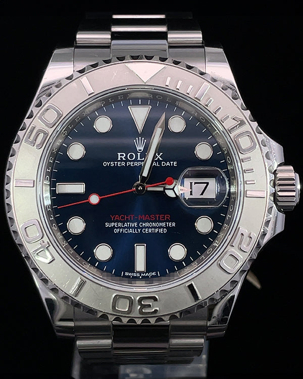 2016 Rolex Yacht-Master 40MM Blue Dial Oystersteel Bracelet (116622)