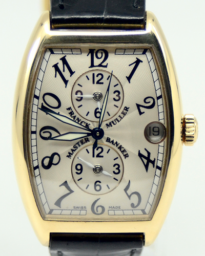 Franck Muller Master Banker 43MM 18K Yellow Gold Silver Dial (2852 MB)