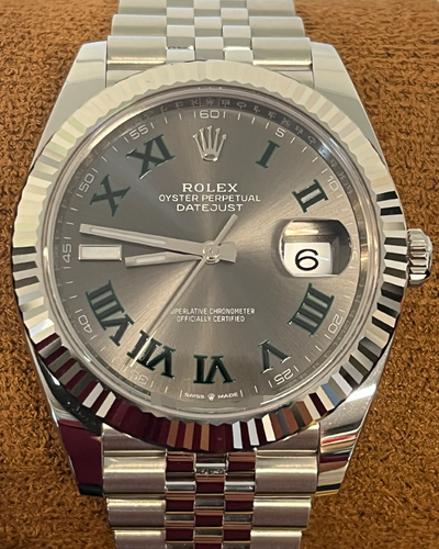 2024 Rolex Datejust "Wimbledon" 41MM Slate Dial Jubilee Bracelet (126334)