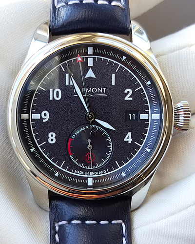 2023 Bremont Fury H1 40MM Steel Black Dial Leather Strap (FURY-BL-SS-R-S)