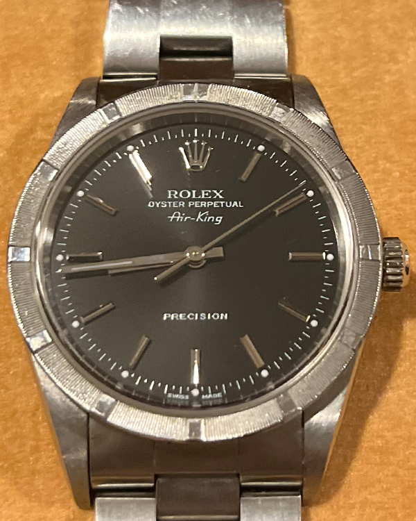 2002 Rolex Air-King 34MM Black Dial Oyster Bracelet (14010)