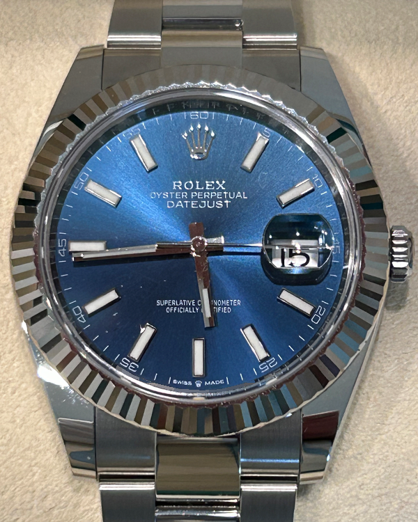 2023 Rolex Datejust 41MM Blue Dial Oyster Bracelet (126334)