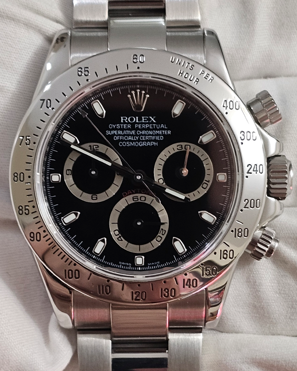 2007 (M Serial) Rolex Cosmograph Daytona 40MM Black Dial Oyster Bracelet (116520)